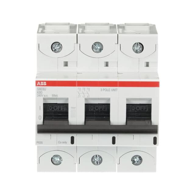 S803U-K80 Wyłącznik nadprądowy 50kA 3P K80A 2CCS863017R0627 ABB