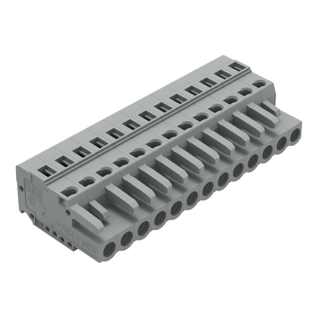 Gniazdo MCS-MIDI Classic 13-biegunowe szare raster 5mm /25szt./ 231-113/102-000 WAGO