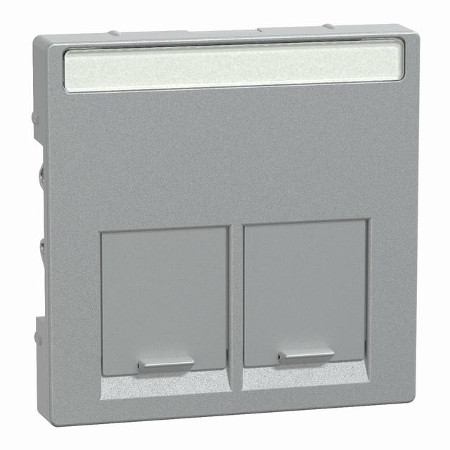 Merten System M płytka centralna pojedyncza do złącza RJ45 antracyt MTN466560 SCHNEIDER