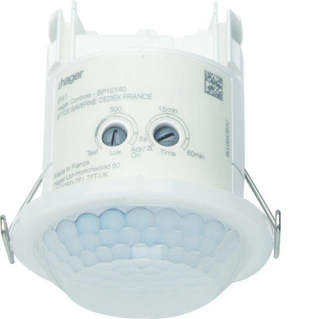 KNX e/s Czujnik ruchu KNX 360° p/t detekcja O10m TXD501 HAGER