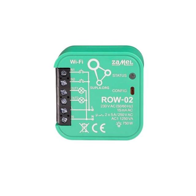 ODBIORNIK WI-FI DOPUSZKOWY 2-KANAŁOWY DWUKIERUNKOWY TYP: ROW-02