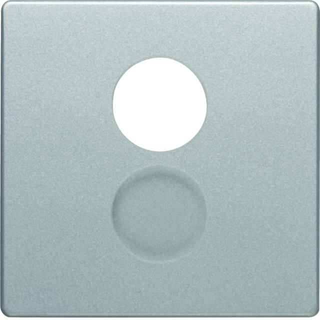 BERKER Q.x Płytka czołowa do gniazda głosnikowego i przyłączy miniaturowych aluminium aksamit lakierowana 11966084 HAGER