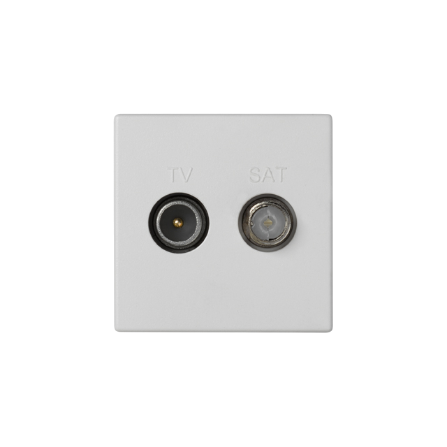 Simon Connect Gniazdo K45 TV-SAT 5-2400 MHz 2dB czysta biel