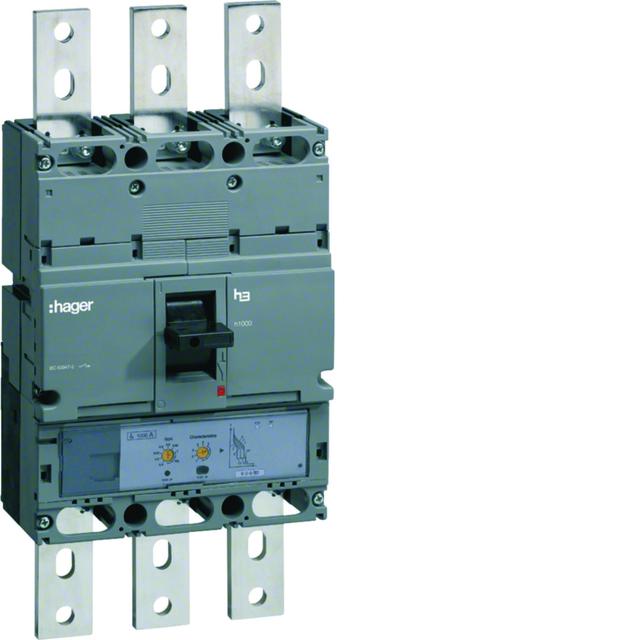 Wyłącznik mocy h1000 3P 70kA 1000A LSI HEE970H HAGER