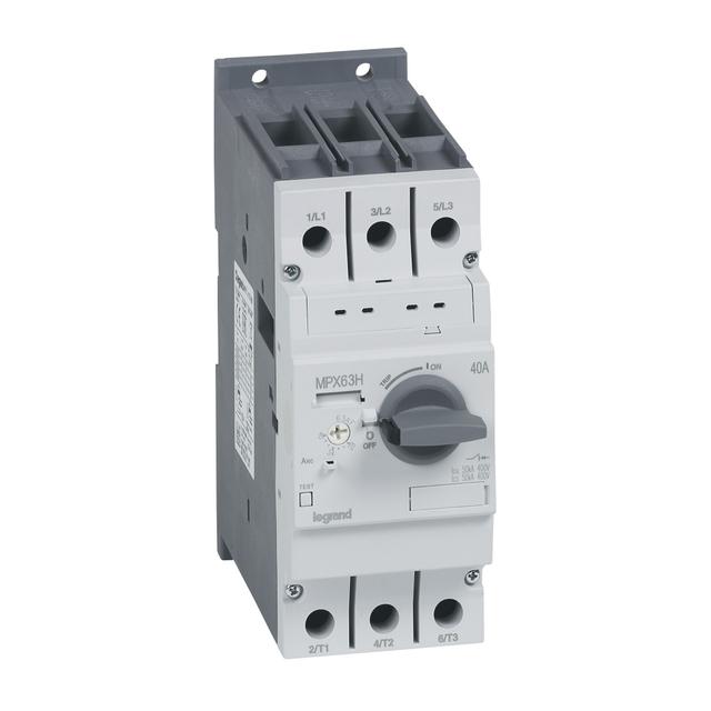Wyłącznik Silnikowy Mpx3 63H 28-40A Wysoka Zdolność Zwarciowa 417366 LEGRAND