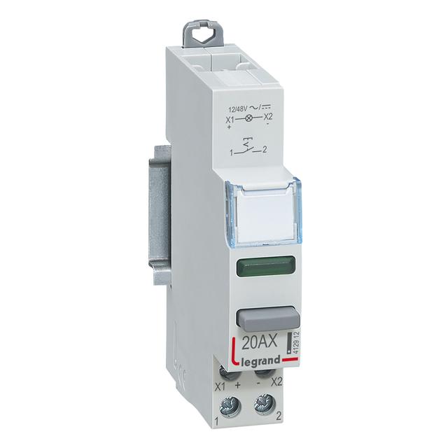 Łącznik Modułowy Bistabilny Z Lampką Led 1Z 20A 12/48V Ac/Dc Lp441 412912 LEGRAND