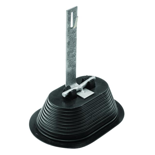 Uchwyt betonowy z podstawką z tworzywa B = 200 (zacisk przez dogięcie) oc.ogniowy