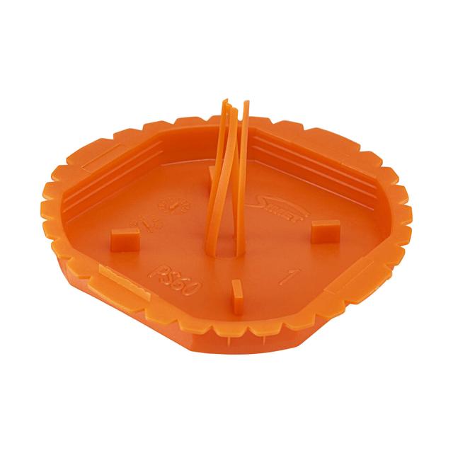 PS60 ,  Pokrywa sygnalizacyjna z tzw. "wąsami"(do puszek podtynkowych), pomarańczowy