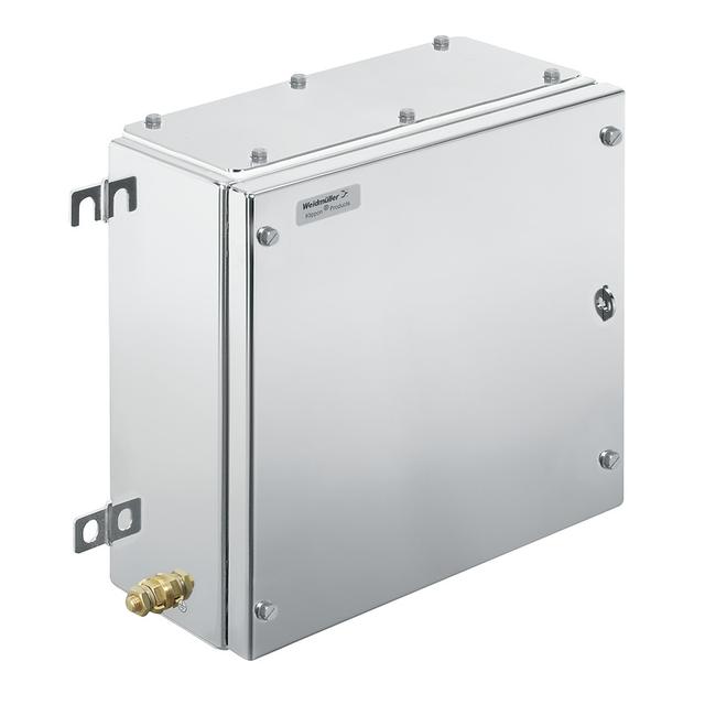WEIDMULLER KTB MH 303015 S2N4 Metalowa obudowa iskrobezpieczna, 306 x 306 x 150 mm, nieobrobiony, Płytka kołnierzowa: Tak, na dole, u góry, z lewej strony, z prawej strony, 4 zawia /1szt./ 1194740003 WEIDMÜLLER