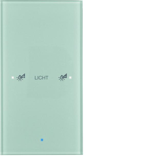 BERKER KNX TS Sensor dotykowy pojedynczy konfigurowalny szkło aluminium 75141134 HAGER