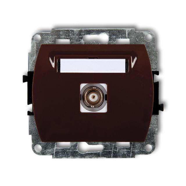 TREND Mechanizm gniazda pojedynczego BNC brązowy