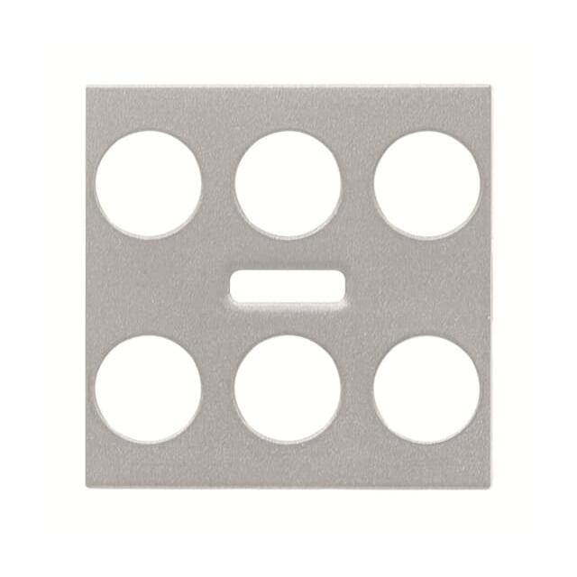 POKRYWA PRZYCISKU 3/6 + CZUJNIK IR KNX -KNX-SREBRNY