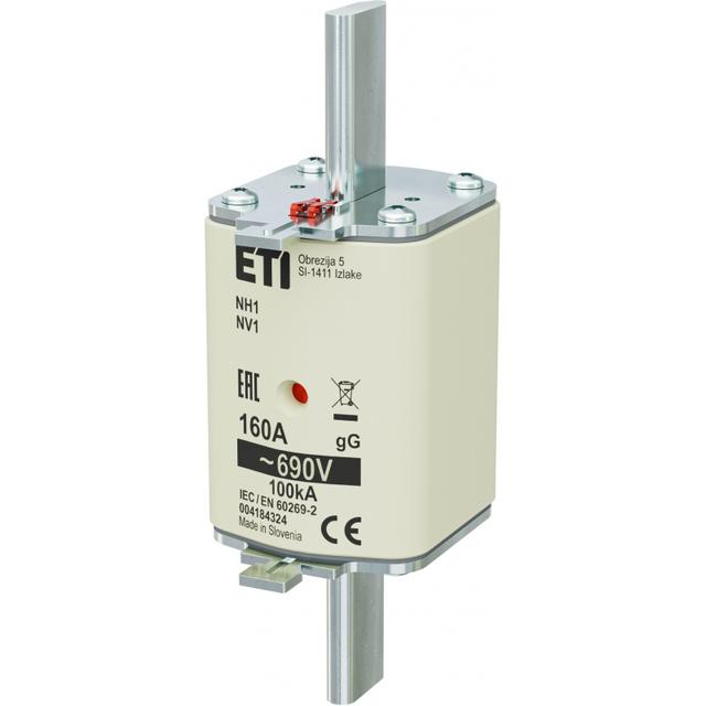 Wkładka topikowa NH zwłoczna KOMBI NH1 gG 160A 690V 004184324 ETI