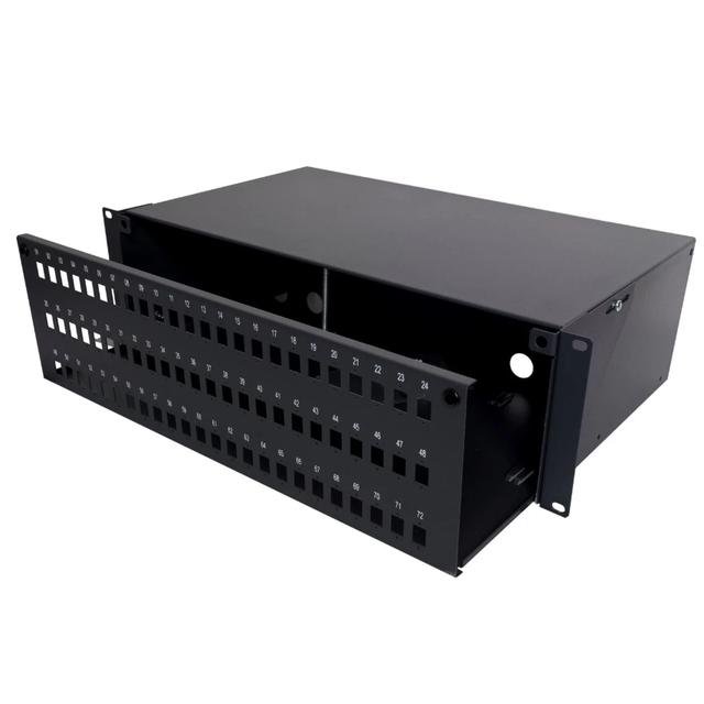 Panel 19'' 3U z frontem 72xSC simplex/LC duplex/E2000, light version Partners P3-S720000-LV C&C