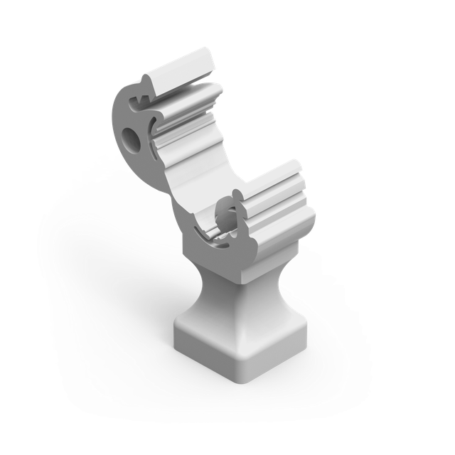 UCHWYT PLASTIKOWY Z ZATRZASKIEM 120.1