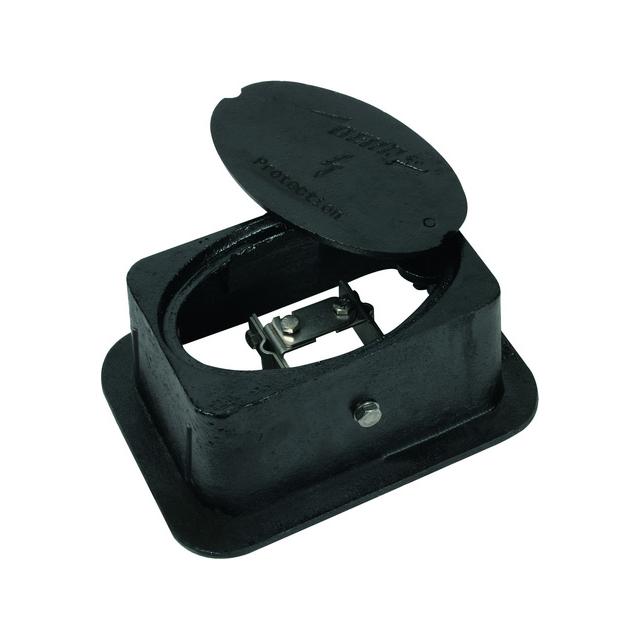 Studzienka probiercza UF z zaciskiem, żeliwo, lakier czarny