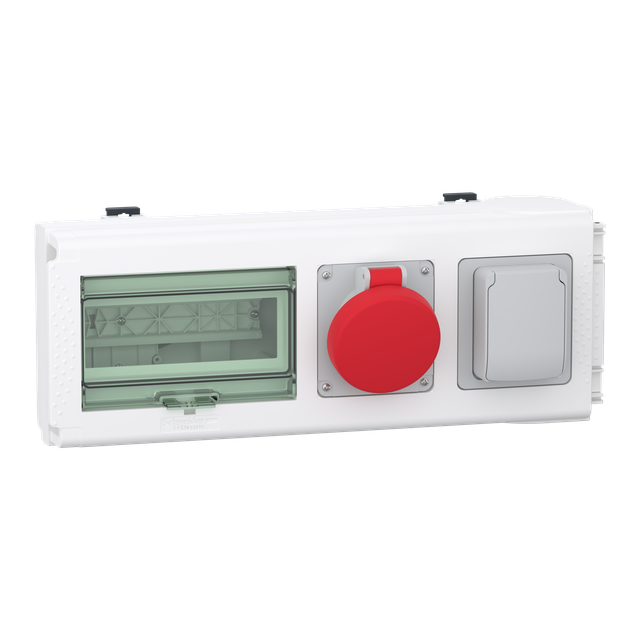 Canalis KN, kaseta odpływowa 2 gniazda DIN 3L+N+PE 8 modułów 18mm 32A