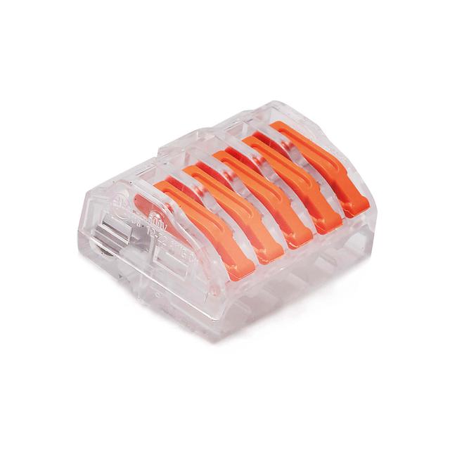 ZU-405 Uniwersalne złączki do przewodów jedno- i wielodrutowych, 5-torowy