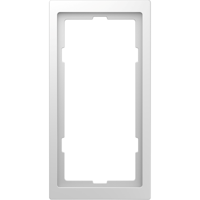 Ramka D-Life, podwójna do gniazdka do golarki, lotos biały