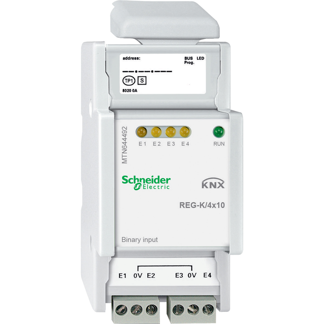 Schneider Electric KNX wejście binarne REG-K 4x 10 V 2 mA jasnoszary