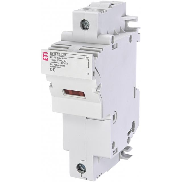 Podstawa bezpiecznikowa DC EFH 22 DC LED 1P 002570211 ETI