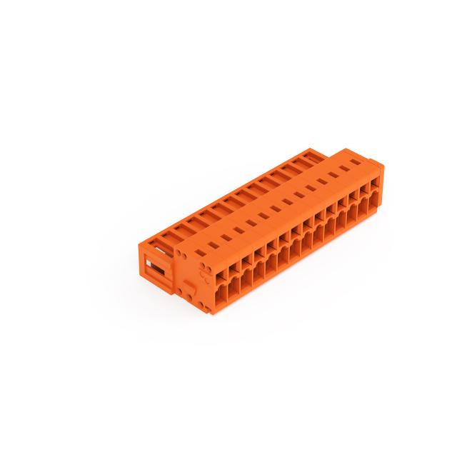 MCS-MINI Classic wtyk 14-bieg. pomarańczowy raster 3,81 mm /50szt./ WAGO