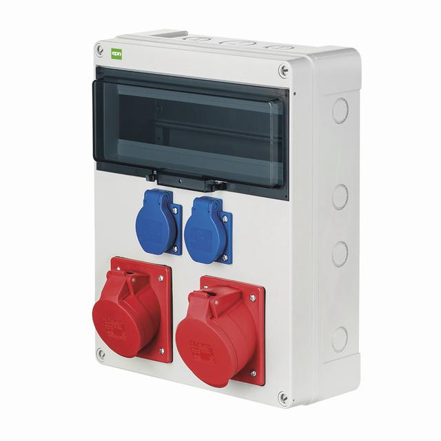 RS 13-MOD 2x2P+Z, 3P+N+Z 16A, 3P+N+Z 32A N/T IP 44