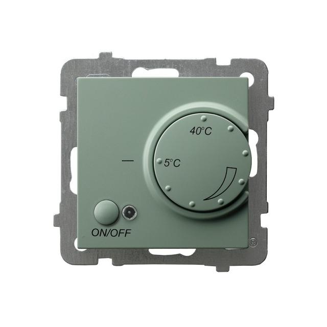 AS Regulator temperatury z czujnikiem podpodłogowym - kolor zielony mat RTP-1G/m/84 OSPEL