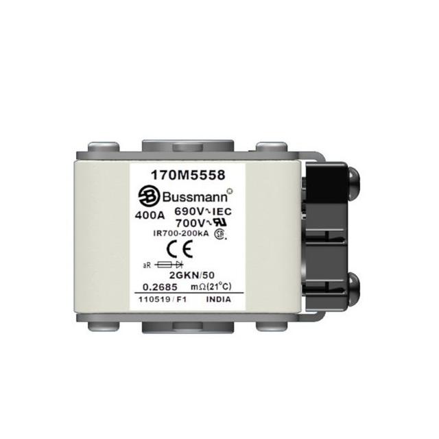 FUSE 400A 690V 2GKN/50 AR UC Wkładka szybka 400A AC 690V rozmiar 2 61x77x51 mm aR IEC UL, 170M5558 E