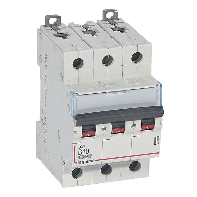 WYŁĄCZNIK NADPRĄDOWY S 313 3P B 10A 10000A SERII DX3, Legrand