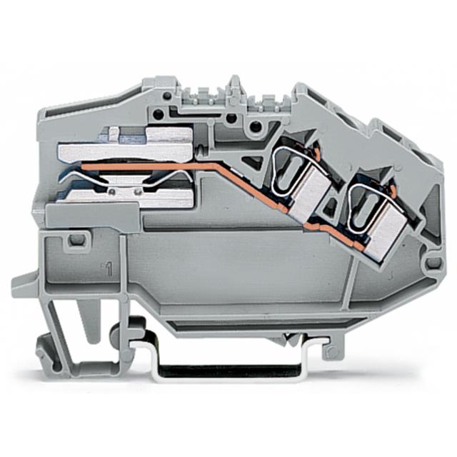 topJob złączka 2-przewodowa 4 mm2 do powielania potencjałów szara_