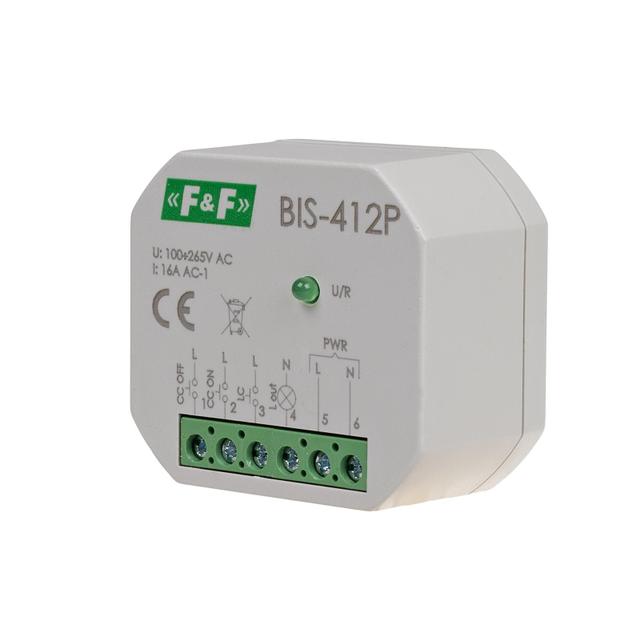 Przekaźnik bistabilny grupowy do montażu podtynkowego BIS-412P F&F