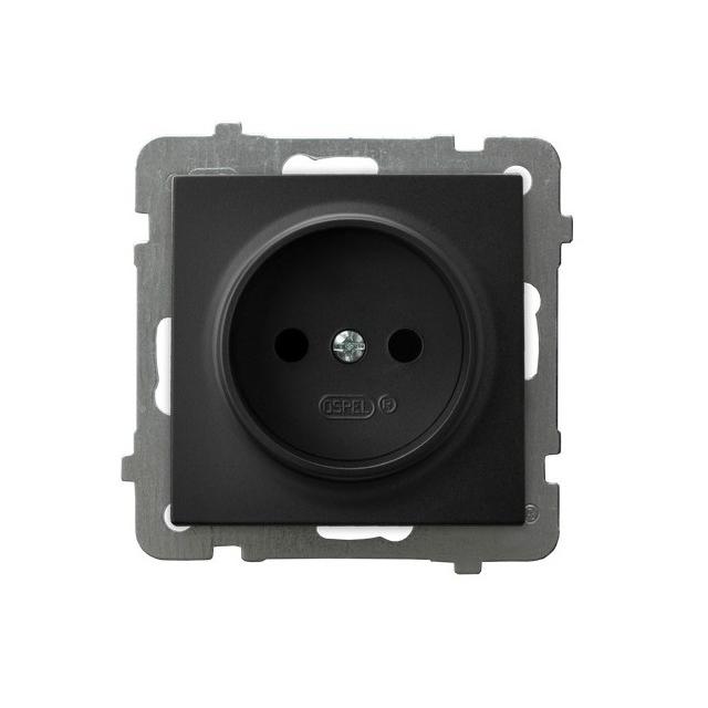 AS Gniazdo pojedyncze - kolor czarny metalik