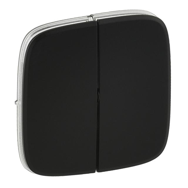 Valena Allure Klawisz Czarny Łącznika: Schodowego Podwójnego Lub Świecznikowego Lub Przycisku Podwójnego Przełącznikanego No/Nc 755028 LEGRAND