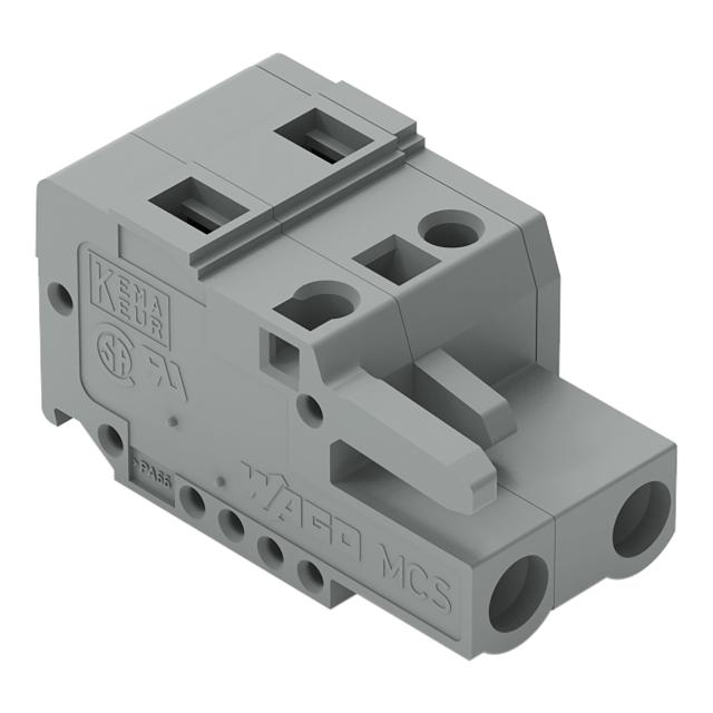 MCS-MIDI Classic gniazdo 2-bieg. szare raster 7,5 mm /100szt./ WAGO