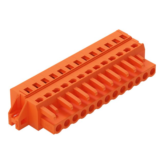 1-przewodowe gniazdo CAGE CLAMP pomarańczowa /25szt./ 231-313/031-000 WAGO
