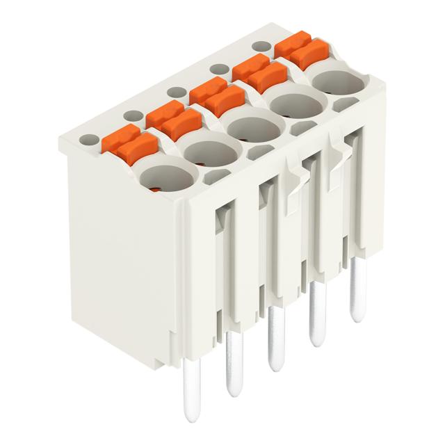 Gniazdo picoMAXeCOM raster 3,5mm 5‑biegunowe z prostymi pinami lutowniczymi bez płytki 2091‑1175 /200szt./ WAGO