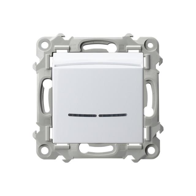 SZAFIR Łącznik hotelowy z podświetleniem pomarańczowym - kolor biały