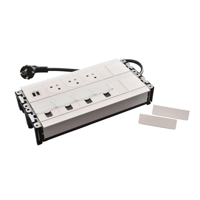 INCARA: MULTILINK - 3X2P+Z / USB A+C / 4XRJ45 - 2,0 M-BIAŁY, Legrand