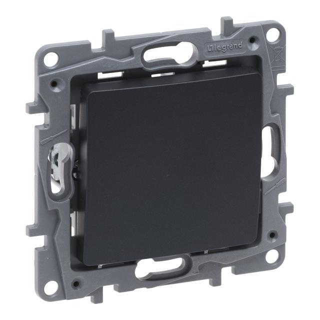 NILOE SELECTION - PRZYCISK POJEDYNCZY 6 A ANTRACYT, Legrand