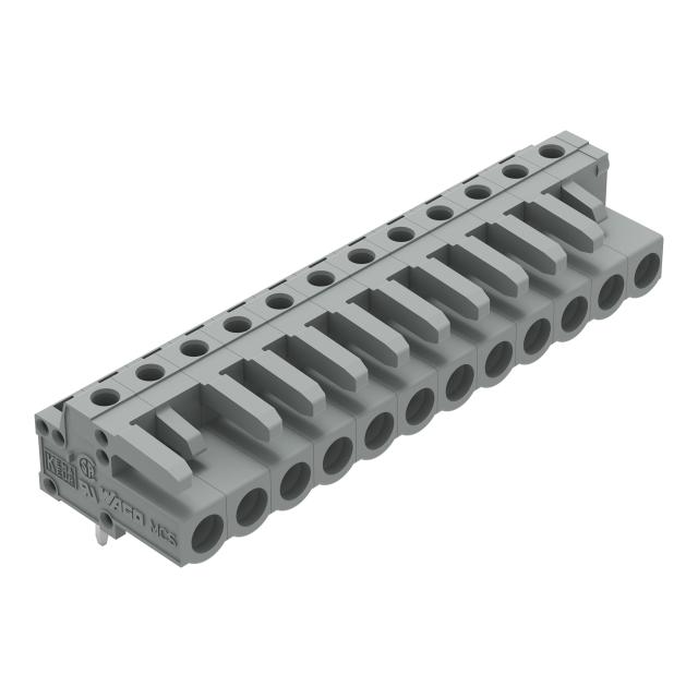 MCS-MIDI Classic gniazdo kątowe 12-bieg. szare raster 5 mm /25szt./ WAGO