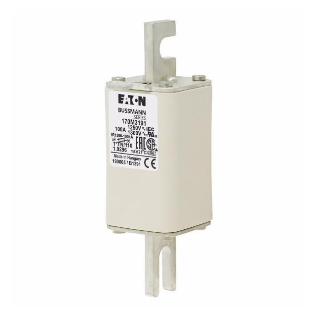 FUSE 100A 1250V 1*TN/110 AR CU Wkładka szybka 100A AC 1250V rozmiar 1 45x58x138 mm a 170M3191 EATON