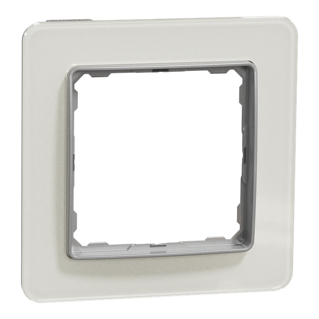 Sedna Design & Elements Ramka pojedyncza szkło białe efekt szkła SDD360801 SCHNEIDER