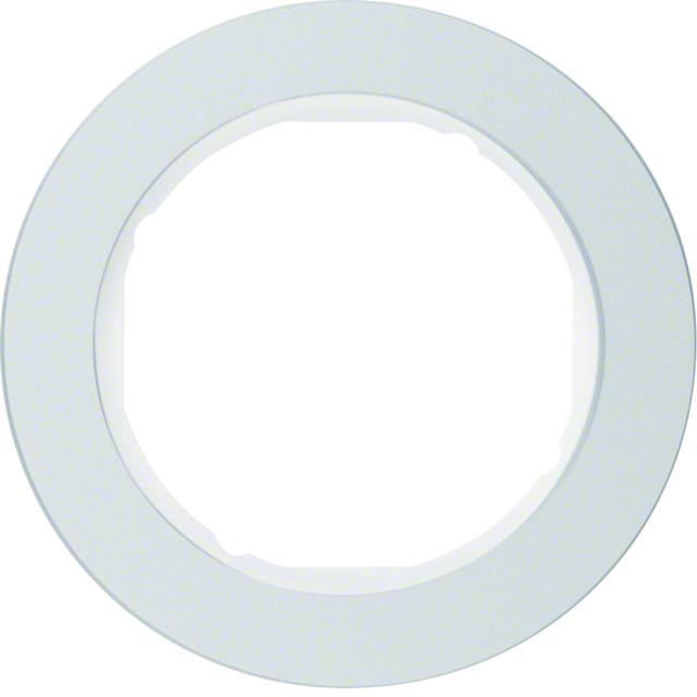 R.classic Ramka pojedyncza aluminium/biała Berker 10112074 WLD9100AW HAGER