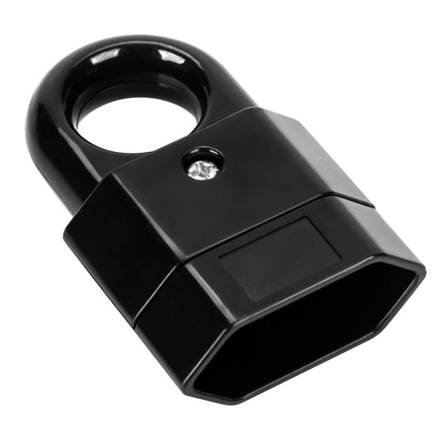 Gniazdo EURO płaskie 2P 10A z uchem czarne OR-AE-13181/B ORNO