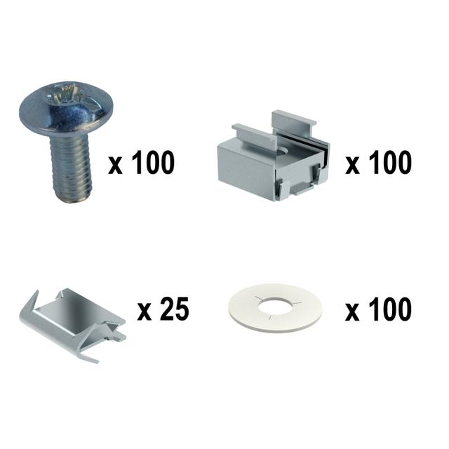 XL3S KOMPLET 100 WKRĘTÓW DO MOCOWANIA OSŁON, Legrand