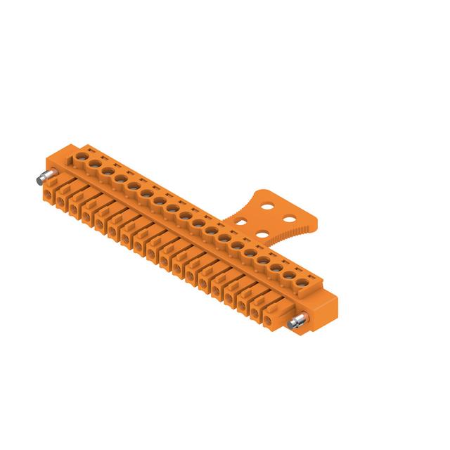 BCZ 3.81/18/180FZE SN OR BX Wtyk PCB (złącze wiązki), 3.81 mm, Liczba biegunów: 18, Przyłącze z jarzmem /50szt./ 1236720000 WEIDMÜLLER