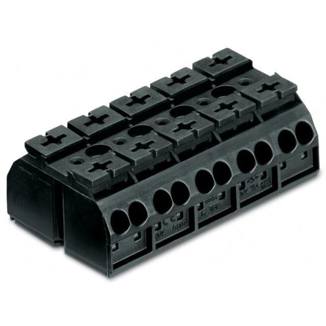 Blok zasilający 5‑torowy czarny 862‑505 /200szt./ WAGO