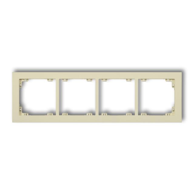 DECO Ramka podczwórna z tworzywa DECO Pastel Matt orzech ziemny 44DR-4 KARLIK
