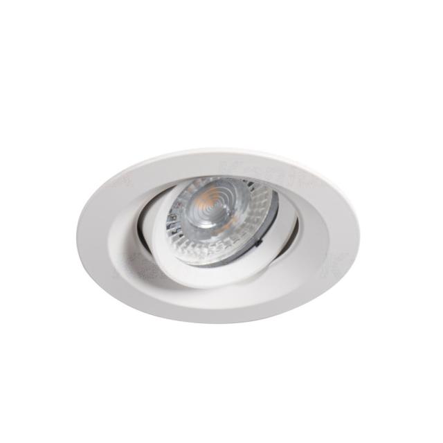 COLIE DTO-W Oczko sufitowe COLIE DTO-W okrągły stop aluminium kolor biały mat 1XGx5,3/GU10 KANLUX
